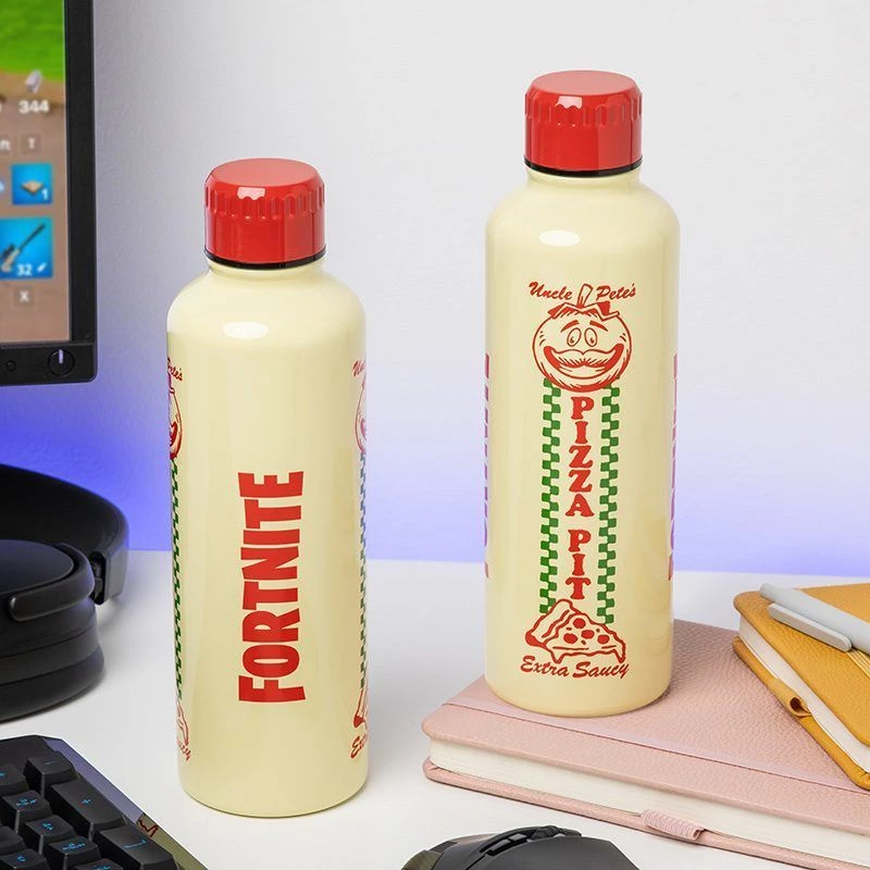 Urheilujuomapullo Paladone Fortnite Metal PP14736FO 500 ml, metallipinta, kierrekorkki