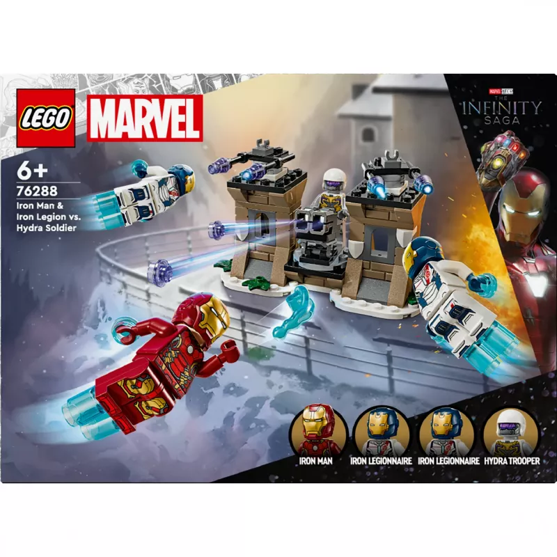 Rakennussarja LEGO-sarja 76288 Marvel Super Heroes Iron Man Iron Legion HYDRA-sotilasminihahmolla, rakennettava malli