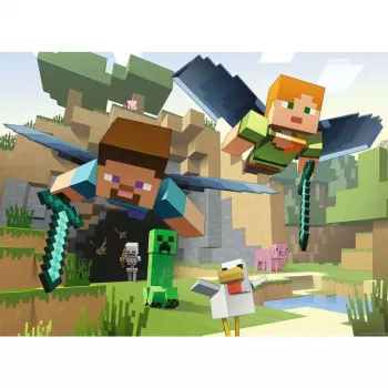 Ravensburger Minecraft Animal Adventures palapeli – 200 palaa, suorakaiteen muotoinen