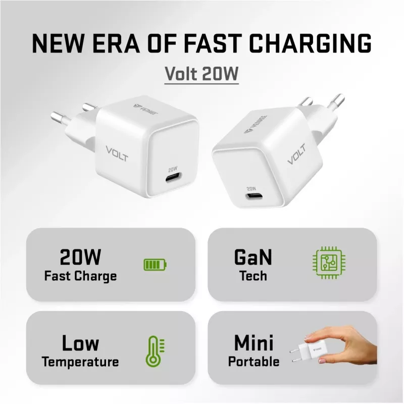 USB-C-virtalähde YENKEE YAC G20 20W 3A Power Delivery