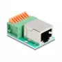DeLOCK 90652 kaapeliadapteri RJ45 8-pin liitinrima vihreä hopea