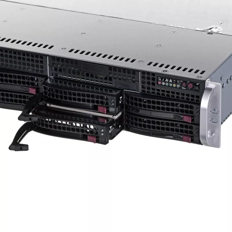 Palvelinkotelo Supermicro 825TQC-R802LPB Rack musta