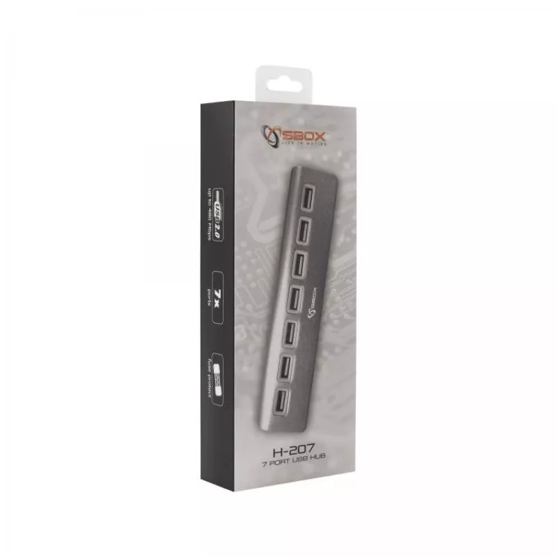 Sbox H-207 7 portin USB-keskitin