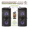 Rebeltec SoundBox 480 kannettava Bluetooth-stereokaiutin musta, 50W RMS