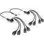 USB-keskitin DELOCK 61072 — 8-porttinen USB 2.0 -keskitin, väylävirralla toimiva
