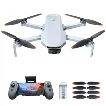 Potensic ATOM 2 quadcopter 4 roottorilla, 48 MP, 3840 x 2160 pikseliä, 2230 mAh, harmaa
