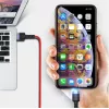 USB-Lightning-datakaapeli Tellur, 3A, 1,2 m, LED-ilmaisin, punainen