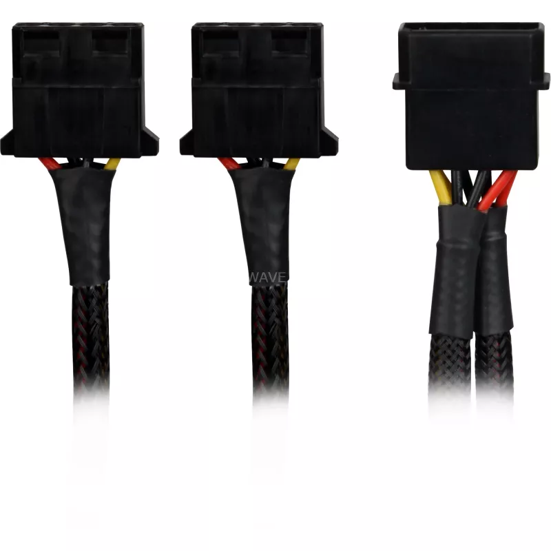 Sharkoon SATA Y-virtasovitin 4P Molex 0,15 m musta – digitaalinen/data – virransyöttö