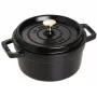 Staub La Cocotte 20 cm pyöreä, musta, valurauta (40509-487-0)