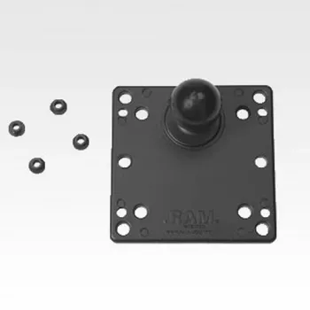 RAM Mounts 100x100mm VESA-levy pallolla musta 121mm
