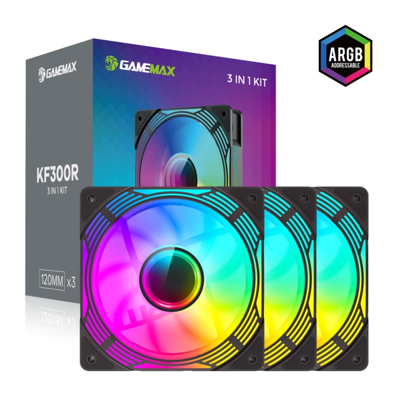 Gamemax | kotelotuuletin | KF300R BK | musta