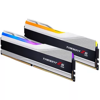 DIMM 64 GB DDR5-6000 (2x 32 GB) Dual-kit, muisti hopea, F5-6000J3238G32GX2-TZ5RS, Trident Z5 RGB, INTEL XMP