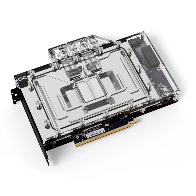 Alphacool Eisblock Aurora GeForce RTX 4090 GameRock/Phantom näytönohjaimen vesijäähdytyslohko takalevyllä (13463)