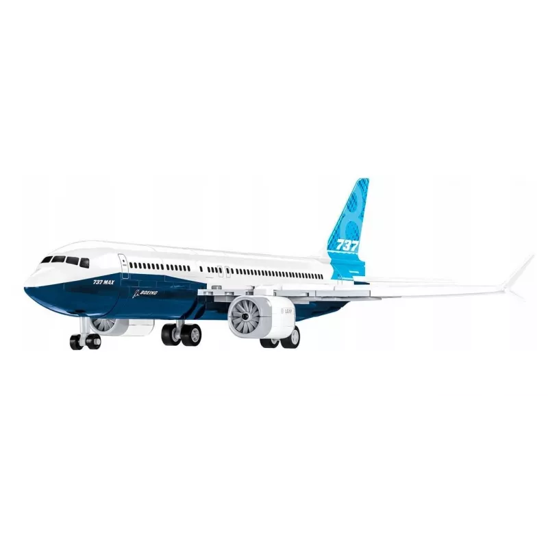 Rakennussarja Cobi Boeing 737-8 — 340 osaa, suositeltu ikä 7+, sininen ja valkoinen