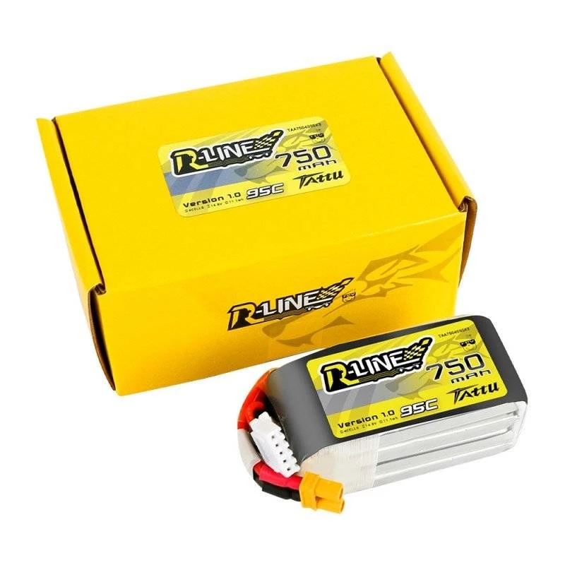Akku Tattu R-Line 750mAh 14.8V 95C 4S1P JST-XHR