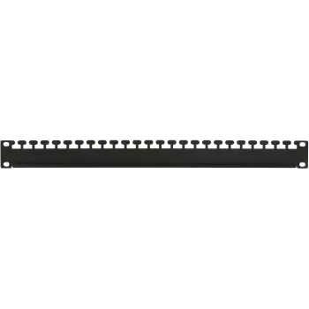 Kaapelinhallintalista LOGON RAO305BL musta metalli 48,3 cm