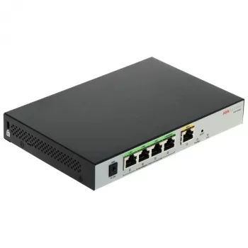 Hikvision DS-3WG105GP-SI langallinen reititin fast ethernet, gigabit ethernet musta, harmaa