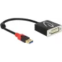 DeLOCK 62737 videokaapeliadapteri DVI-I 0,2 m musta