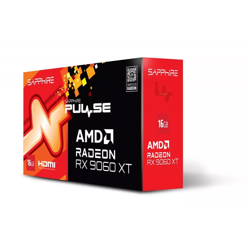 SAPPHIRE PULSE Radeon RX 9060 XT 16GB näytönohjain