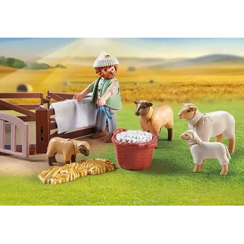 Lammaspaimensimulaatiopeli lampailla Playmobil
