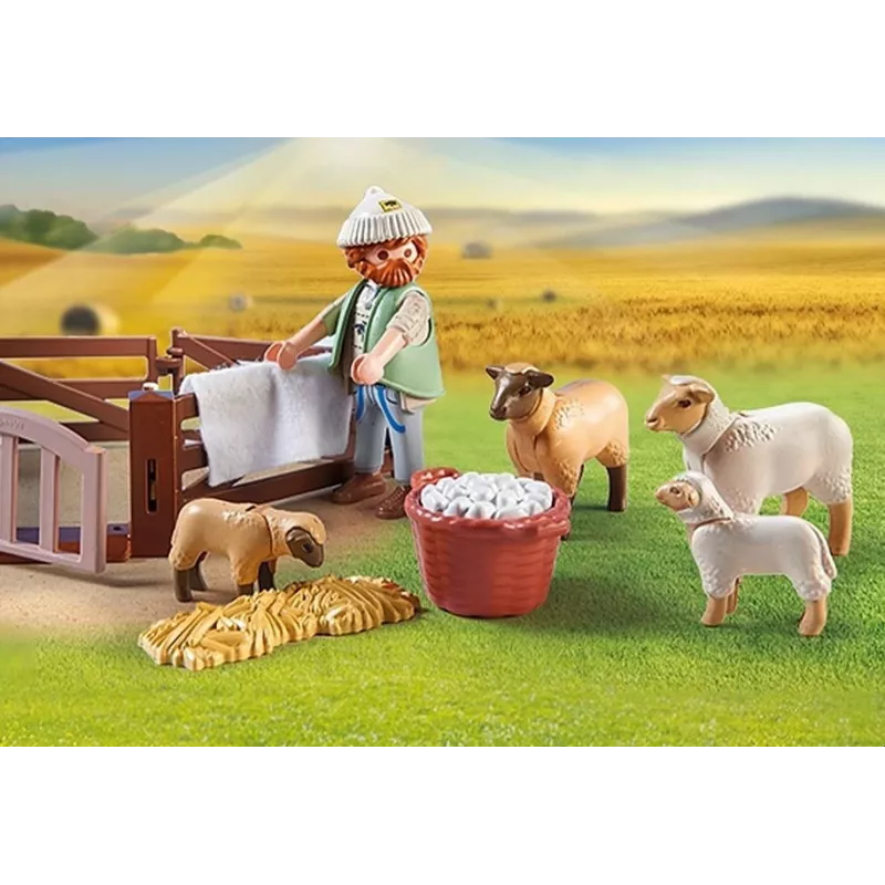 Lammaspaimensimulaatiopeli lampailla Playmobil