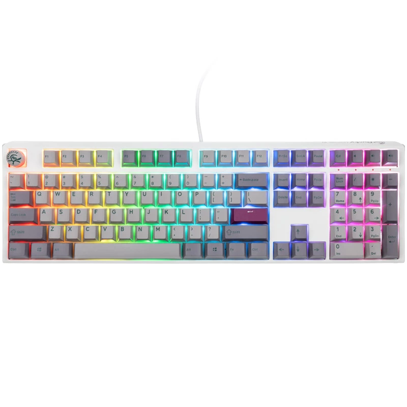 Ducky One 3 -näppäimistö, peli, USB, QWERTY, US English, harmaa
