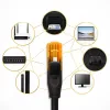QOLTEC Ethernet-patchkaapeli UTP Cat6 10 m, 2×RJ45, musta