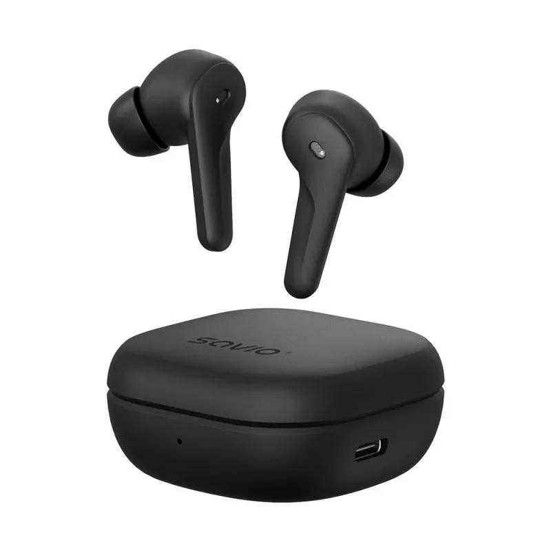 SAVIO In-Ear-TWS-headset TWS-12, Bluetooth 5.3, sisäänrakennettu mikrofoni, musta