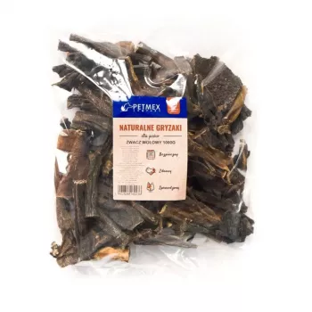 PETMEX naudan pötsi puruluu 1 kg – luonnollinen naudan pötsipuruluu aikuisille koirille, 1 kg:n pakkaus