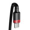 Baseus Cafule PD2.0 100W pikalataus USB–Type-C-kaapeli (20V 5A) 2 m punainen+musta