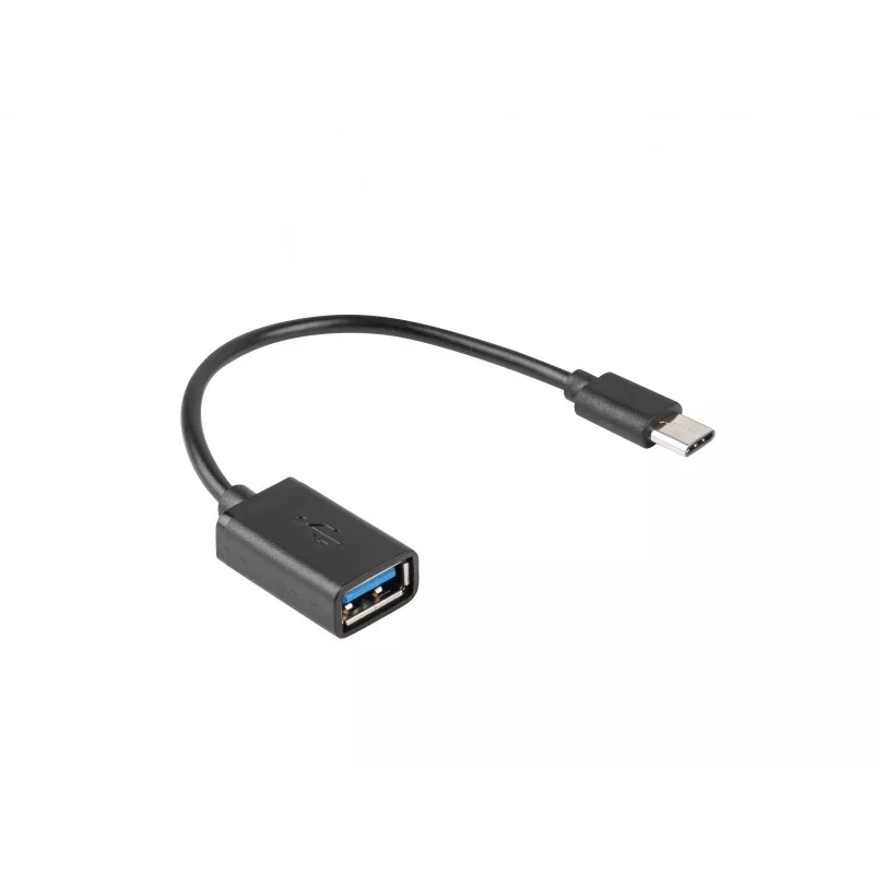 USB-kaapeli Lanberg AD-OTG-UC-01 0,15 m USB 2.0 USB A USB C musta