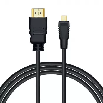 Savio CL-40/M HDMI (M) - micro HDMI (M) kaapeli Ethernetillä, 2m, musta