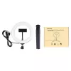 Jalustakiinnike Puluz 20 cm LED-renkaalla vloggaukseen PKT3073B