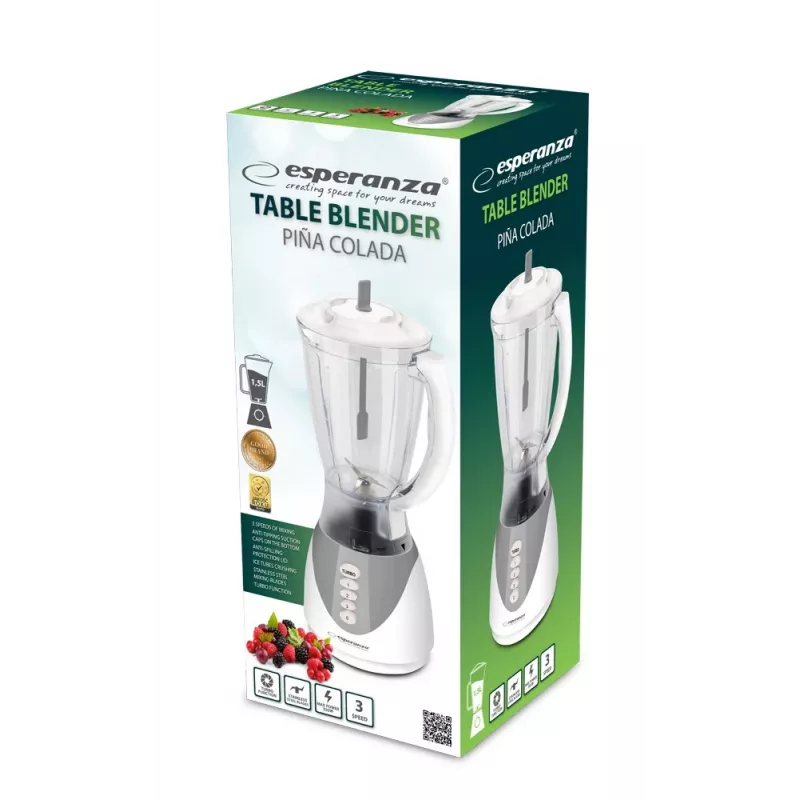 Esperanza EKM023E -sekoitin 350W 1,5L harmaa