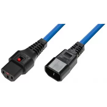 Microconnect MC-C13C14LOCK-0.5MB virtajohto sininen 0,5 m C13-liitin C14-liitin