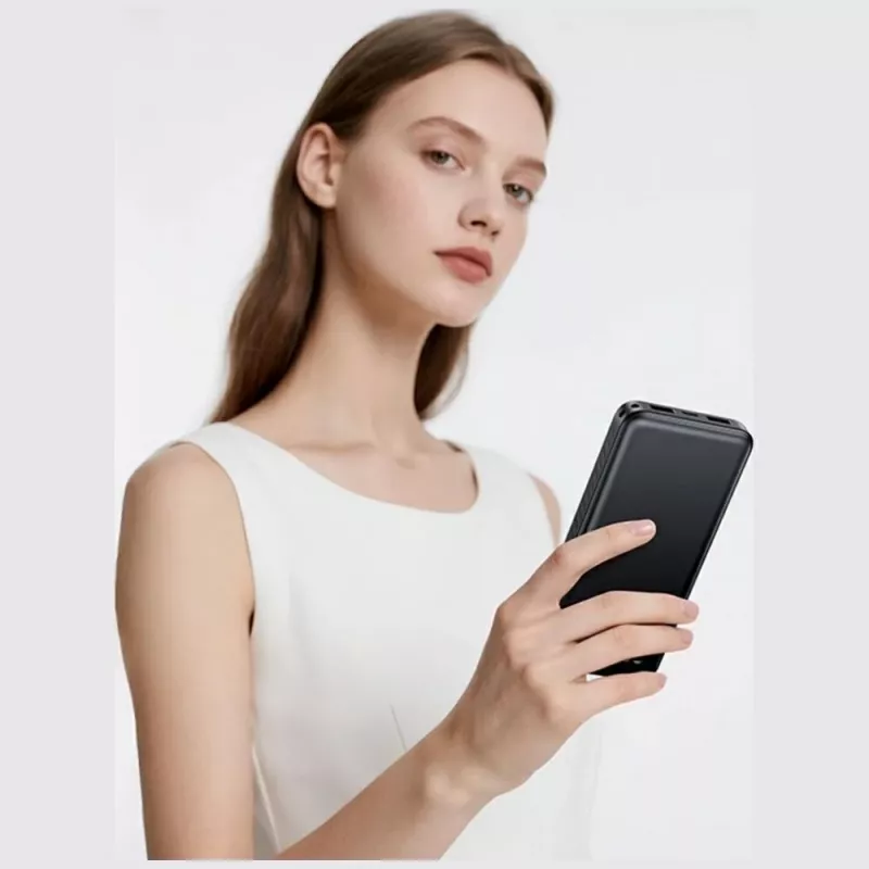Varavirtalähde usams PB83 10000mAh PD 2×USB-A USB-C valkoinen