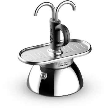 Bialetti Mini Express Induction mokakeitinsetti 7310, 2 kuppia ja 2 lasia