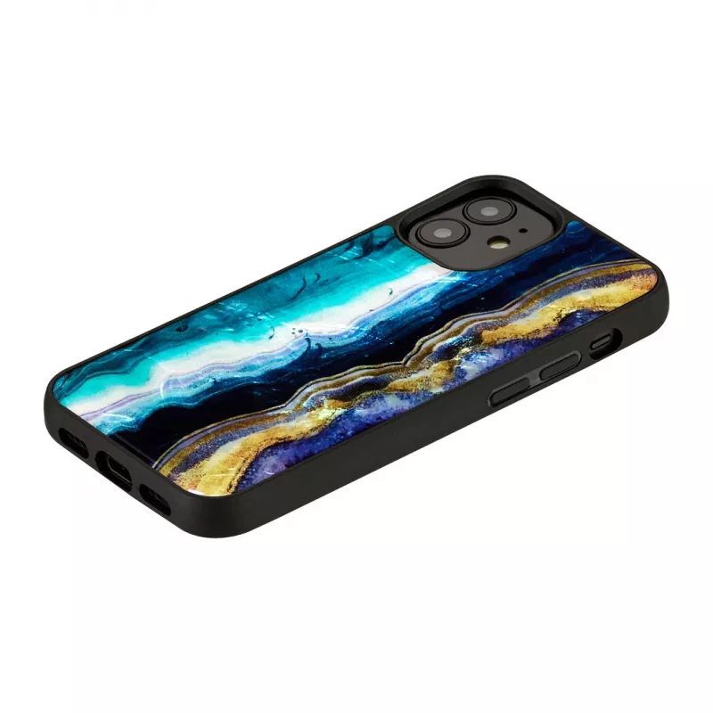 iKins suojakotelo Apple iPhone 12 mini — violetti akaattikuvio