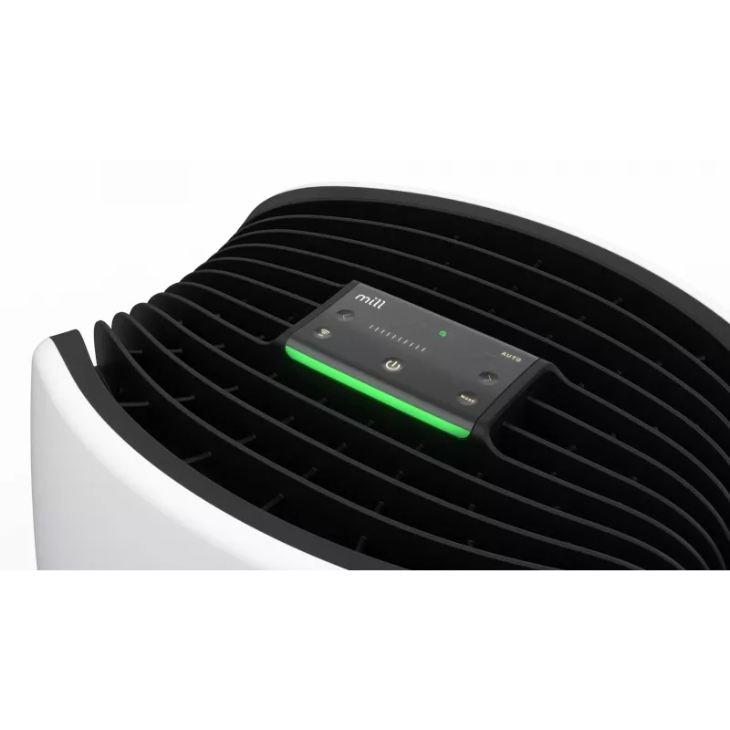 Ilmanpuhdistin Mill Silent Pro Air Purifier — Mill APSILENT jopa 115 m² tiloihin, CADR 68,3 m³/h, valkoinen/musta