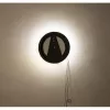 NeXtime kello 3094 Light It Up, Ø18.5 cm, valaistus, seinäkello, musta