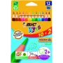 BIC Evolution Triangle 8871462 värikynät, 12 väriä