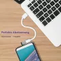 Adapteri helos 288346 OTG USB A (naaras) USB-C (uros) 3.1 kulmamalli