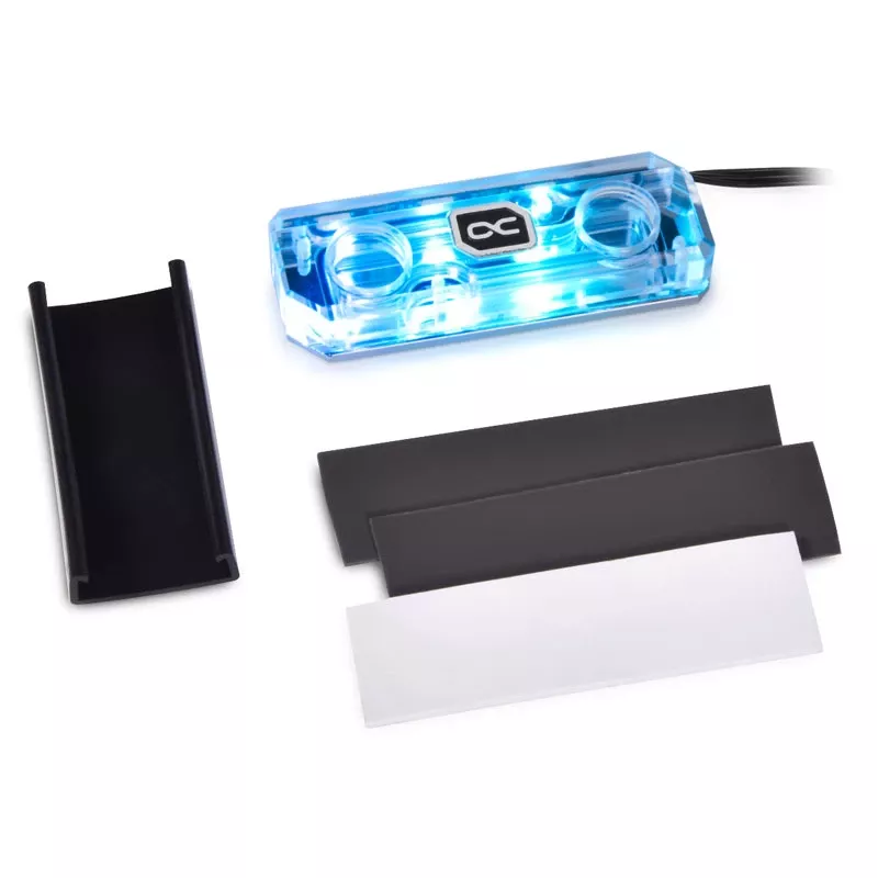 Alphacool HDX Apex M.2 2280 SSD-vesijäähdytin, akryyli aRGB