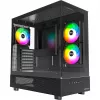 Montech XR Midi Tower, karkaistu lasi – musta