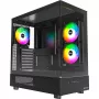 Montech XR Midi Tower, karkaistu lasi – musta