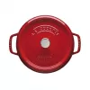 Yksittäinen pata Staub Cocotte 24 cm kirsikka