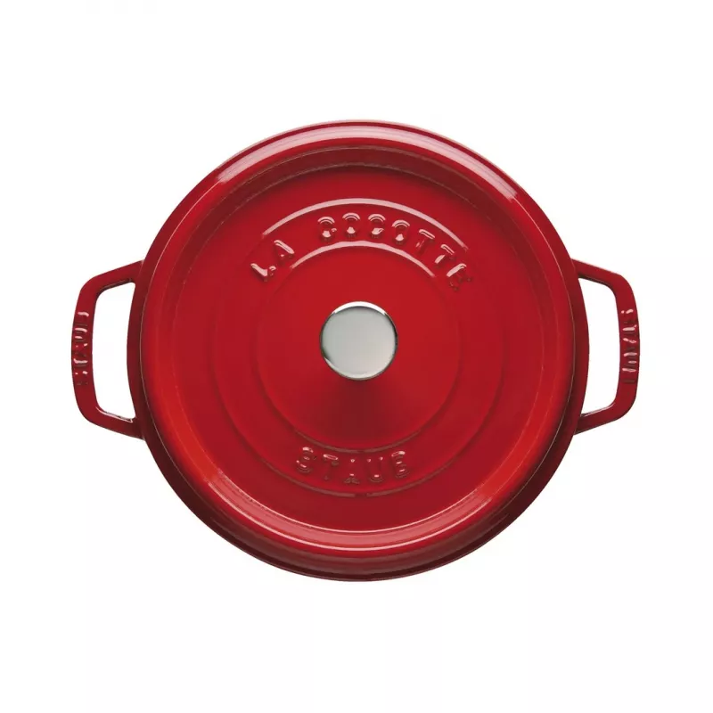 Yksittäinen pata Staub Cocotte 24 cm kirsikka