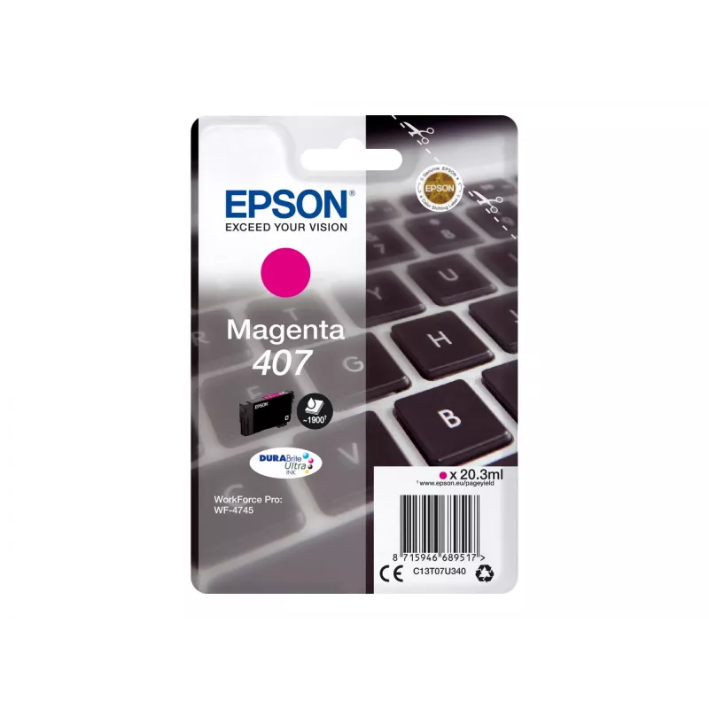 Mustekasetti Epson C13T07U340 magenta High (XL) Yield WF-4745 Series -sarjalle