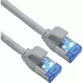 ROLINE S/FTP-patchkaapeli Cat.6A TPE PoE-yhteensopiva sotkeutumaton harmaa 0,5 m