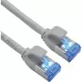 ROLINE S/FTP-patchkaapeli Cat.6A TPE PoE-yhteensopiva sotkeutumaton harmaa 0,5 m